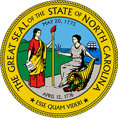 North Carolina state seal.
